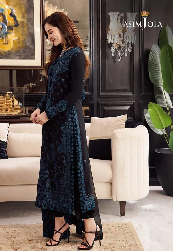 Chiifon fully heavy embroidered spengle work