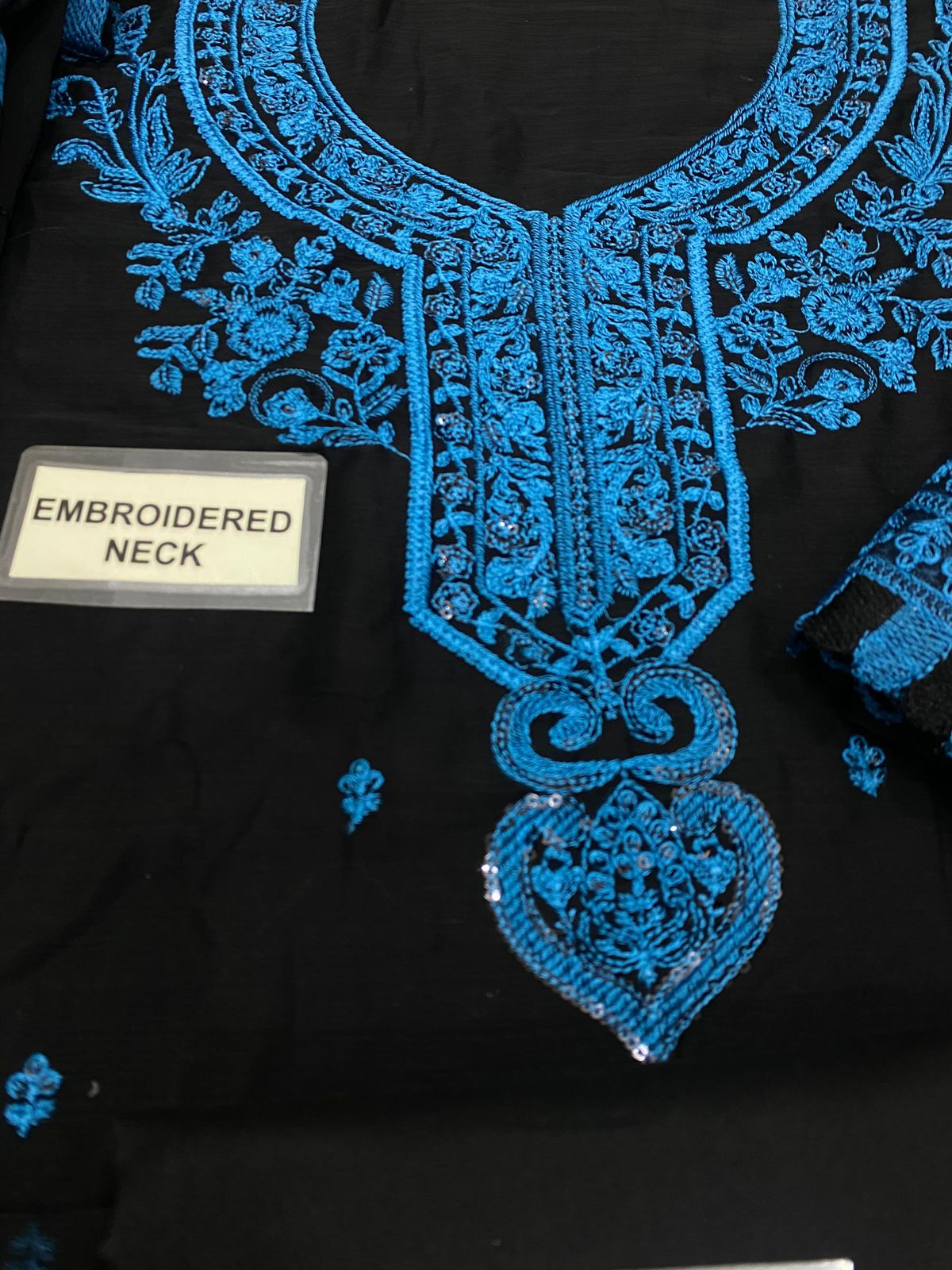 Chiifon fully heavy embroidered spengle work