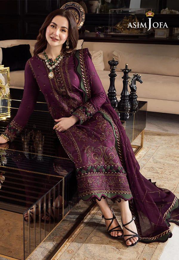 chiifon fully heavy embroidered spengle work