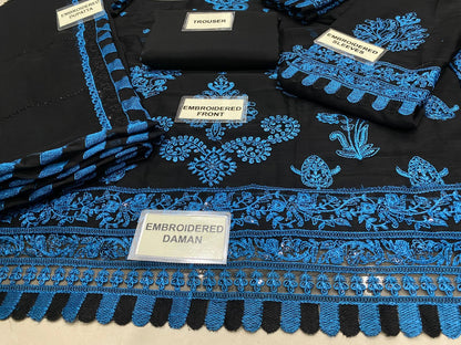 Chiifon fully heavy embroidered spengle work